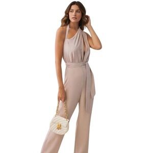 MISHA COLLECTION Caprice Pantsuit in color Mousse NWT - M